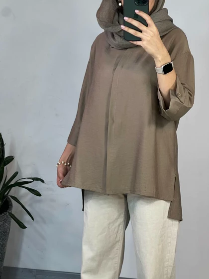 تونیک مانتویی گندم