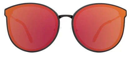 عینک آفتابی اسپای SPY Colada Matte Trans Gray Gloss Black - Rose with Burgundy Flash Mirror