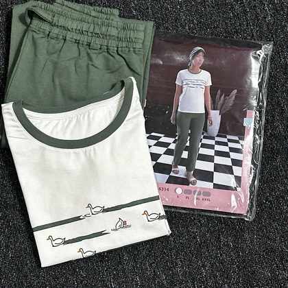 ست تیشرت و شلوار راحتی زنانه/کد:6314