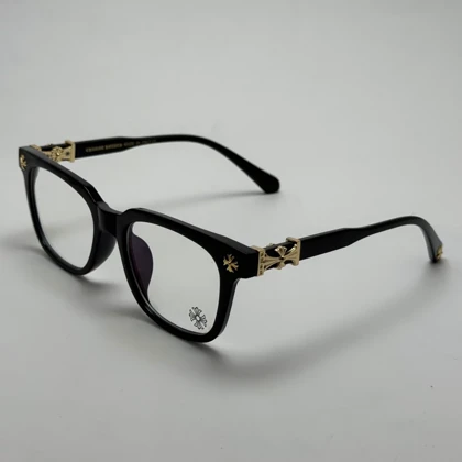 عینک بلوکات کروم هارتز مشکی طلایی Chrome Hearts 2273 با پک کامل کروم هارتز - کیفیت مستر