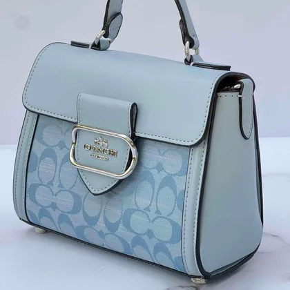 کیف کوچ دسته دار آبی (کد 614)