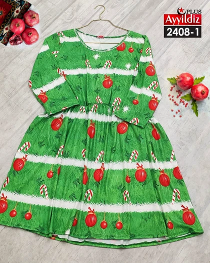 تونیک خاص کریسمس سایز بزرگ کد 2408