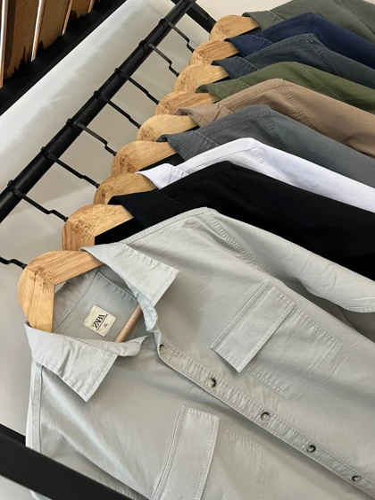 پیراهن کتان دوجیب 2639