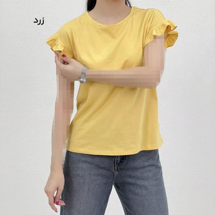 تیشرت زنانه آستین چین