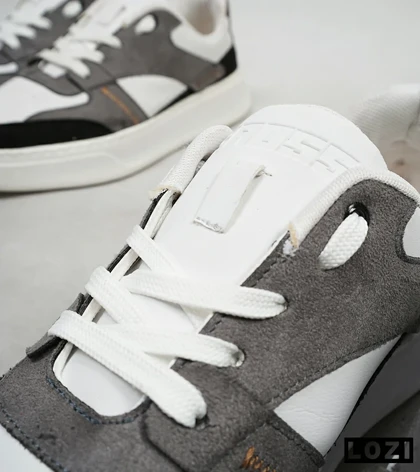 کفش کتانی مردانه طوسی مشکی PULL&BEAR