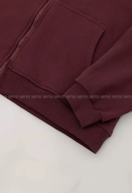 هودی جلو زیپ باکسی کد1004808