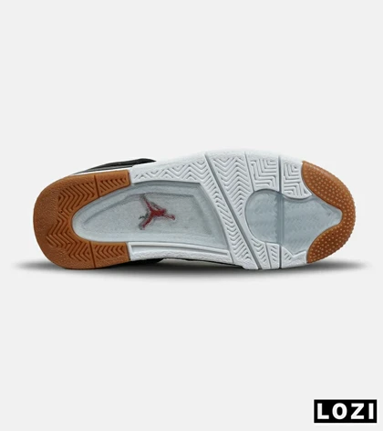 کفش کتانی ساق‌دار مردانه و زنانه مشکی NIKE jordan 4 مدل 7716