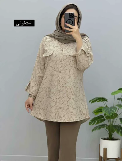 شومیز مانتویی گیسو
