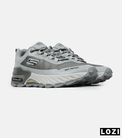 کفش کتانی طبی ورزشی طوسی SKECHERS max protect مدل 7567