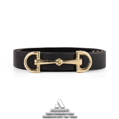 کمربند باریک زنانه کلاسیک Skinny Leather Belt BL3