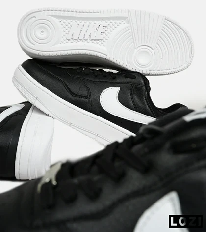 کفش کتانی بزرگ پا مشکی سفید نایک Nike Gama Force Sail مدل 6443