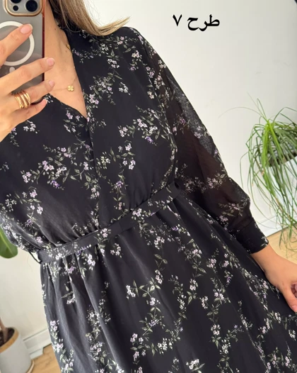 پیراهن حریر گلشید 1