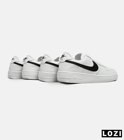 کفش کتانی بزرگ پا سفید مشکی NIKE AIR FORCE مدل 5686