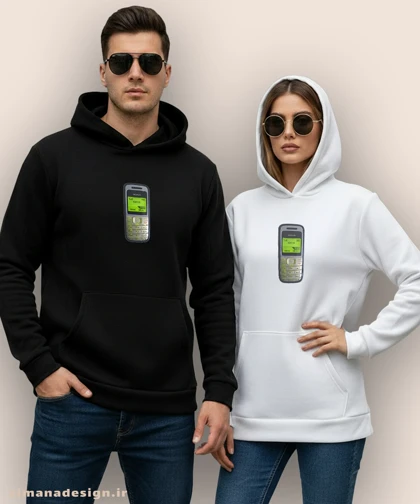هودی مردانه و زنانه نوستالژی طرح نوکیا 1200