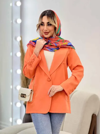 مانتو مازراتی یقه انگلیسی تک جیب