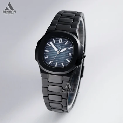 ساعت پتک فیلیپ بند مشکی Patek Philippe Nautilus 751