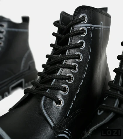 بوت مردانه مشکی BALENCIAGA Sketch مدل 6862