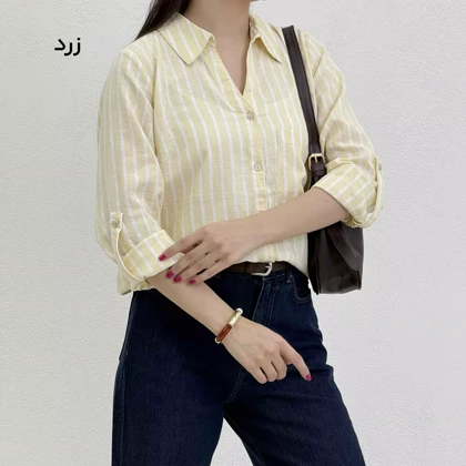 شومیز زنانه قواره دار راه راه