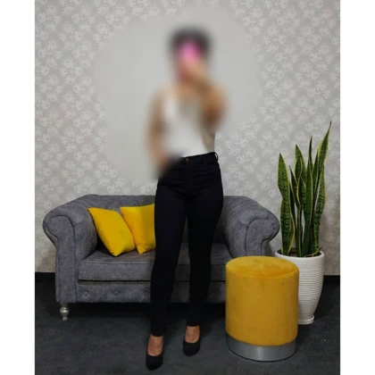 شلوار لی زنانه اسلپ سوپرکش جذب قد صد مشکی