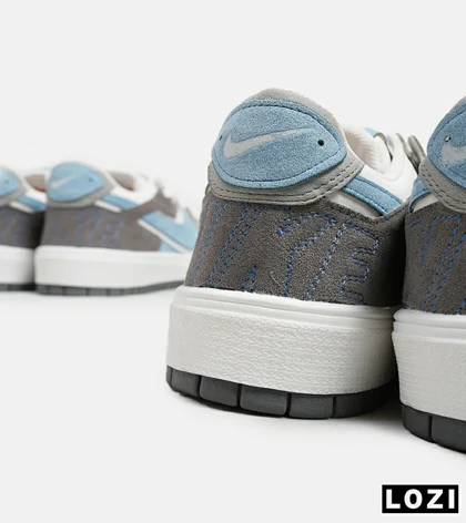 کفش مردانه و زنانه سفید طوسی آبی NIKE AIR JORDAN