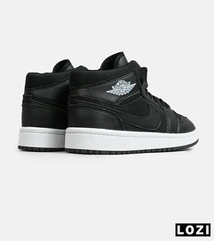 کفش کتانی بزرگ پا ساق‌دار مشکی NIKE AIR Jordan 1 مدل 8283
