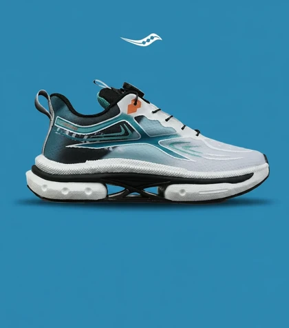 کفش کتانی سفید آبی Saucony Axon 3 مدل 8919
