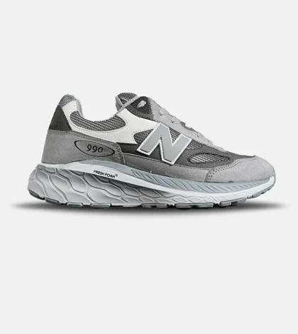 کفش کتانی مردانه طوسی خاکستری NEW BALANCE 990 مدل 8059