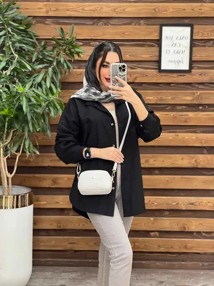 مانتو شومیزی تک جیب پایین هلال
