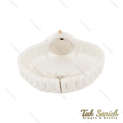 ساعت رادو زنانه تمام سرامیکی سفید ایندکس نگین Rado-5643-L