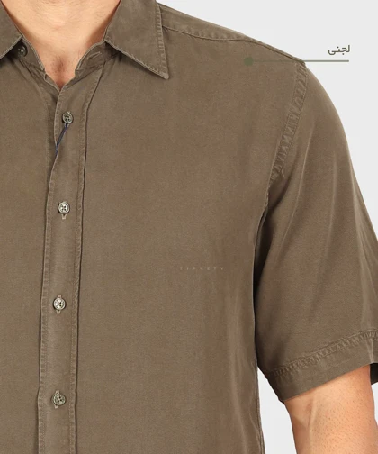 پیراهن مردانه میلانو آستین کوتاه 5460