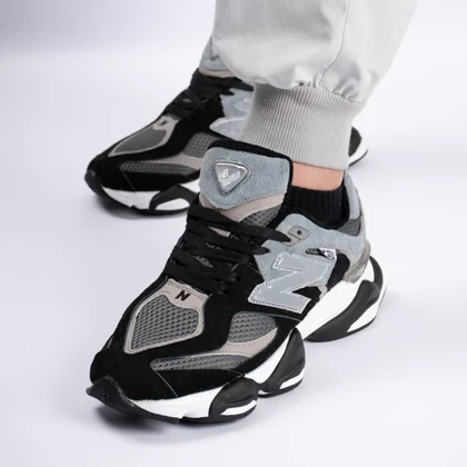 کتانی اسپرت مردانه و زنانه مدل نیوبالانس 9060 NEW BALANCE رنگ مشکی طوسی کد 7930
