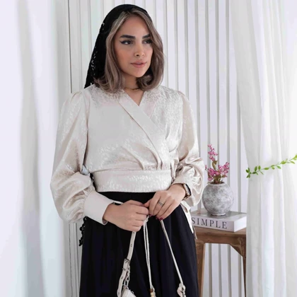 نیم‌تنه ساتن چپ و راستی پلنگی DIANA