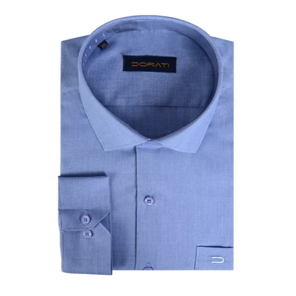 پیراهن مردانه رسمی آبی سنگشور