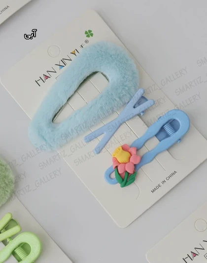 پک گیره 3تایی مخمل رنگی