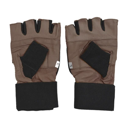 دستکش بدنسازی ماراتن مدل 4400 قهوه ای روشن