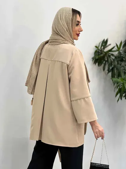 مانتو مغزی دوزی طلایی