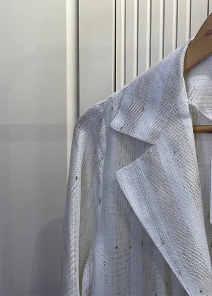 کت لینن تک‌رنگ