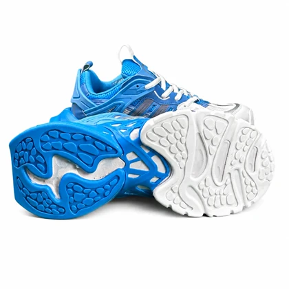 کفش کتانی مردانه مدل آدیداس دیلاکس سفید آبی Adidas Deluxe