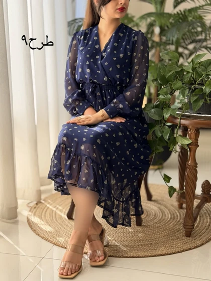 پیراهن حریر آوا کد2537