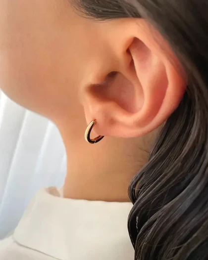 گوشواره حلقه‌ای ظریف ژوپینگ