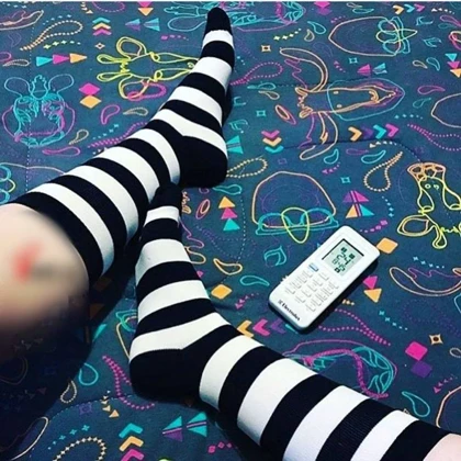 جوراب زنانه ساق‌دار رینگی