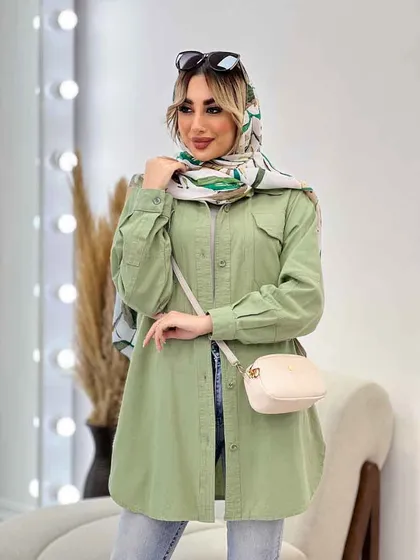 مانتو دو جیب پیله