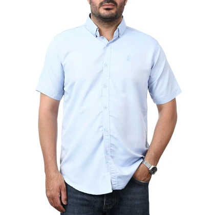 پیراهن آستین کوتاه ساده مردانه برند مد مدل 141114910