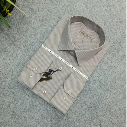 پیراهن راه راه استین بلند مردانه _ قواره کلاسیک _استایل رسمی