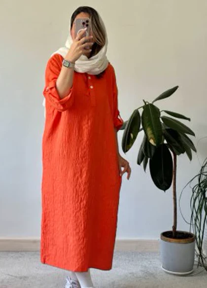 مانتو کفتان گندم