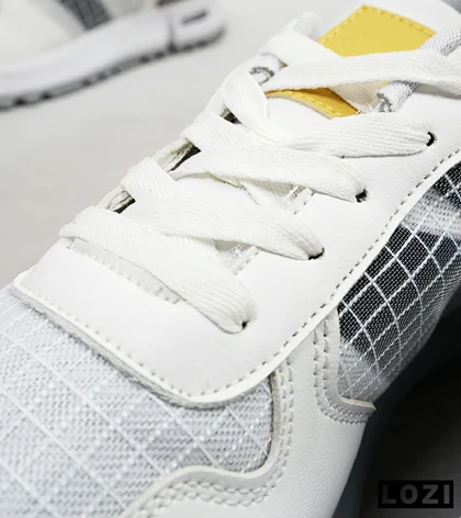 کفش کتانی سفید طوسی زرد NEW BALANCE 1300