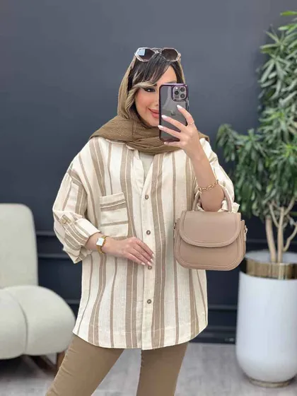 مانتو راه راه نیوشا