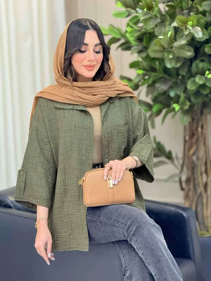 شومیز آستین پاگن ثمین