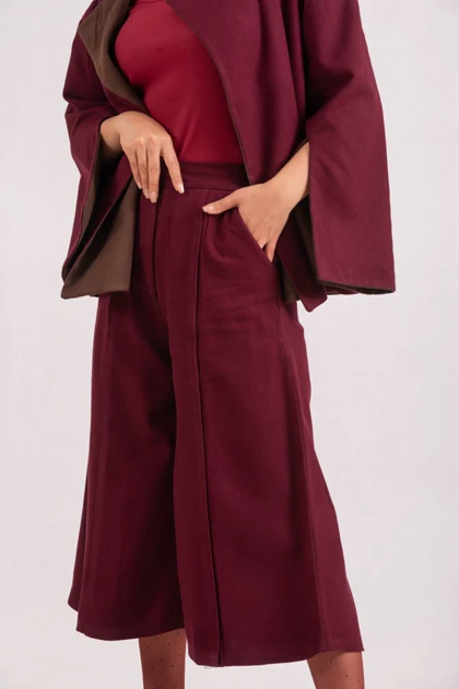 ست کت شلوار دو رو chocolate cherry