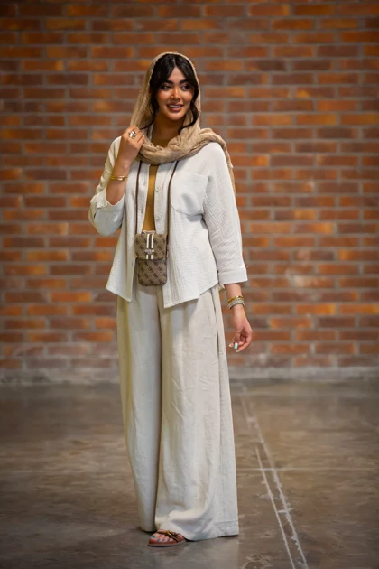 مانتو لینن پنبه خفاشی تک جیب